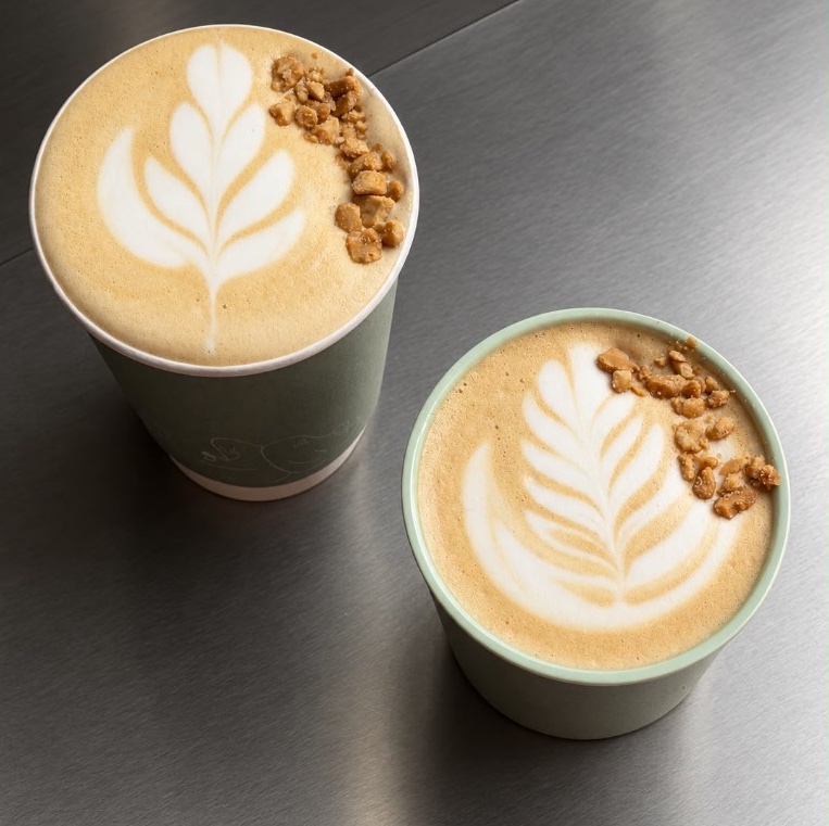 two specialty coffees